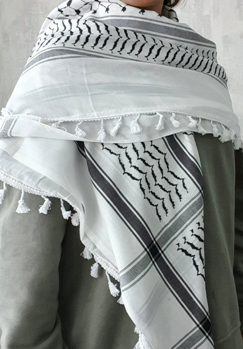 Palestinian Keffiyeh | Arafat Black and White
