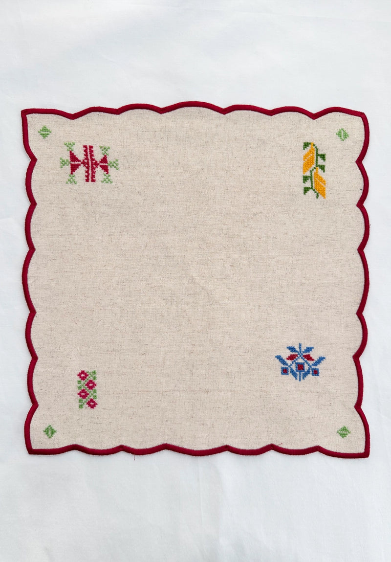 The Harvest Napkin | Tatreez Linen Dinner Napkin