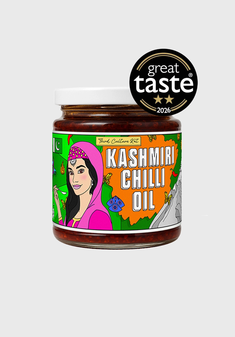 A jar of award winning Kashmiri chilli oil