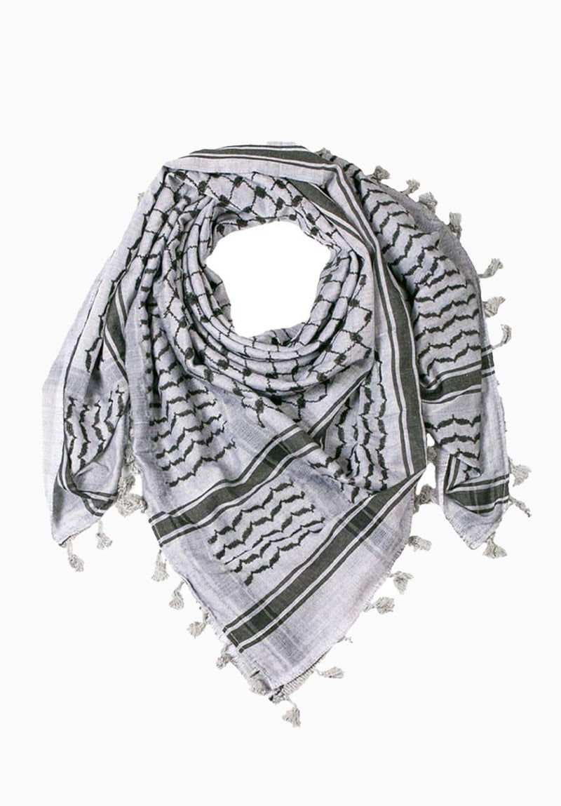 Palestinian Keffiyeh |  Light Grey