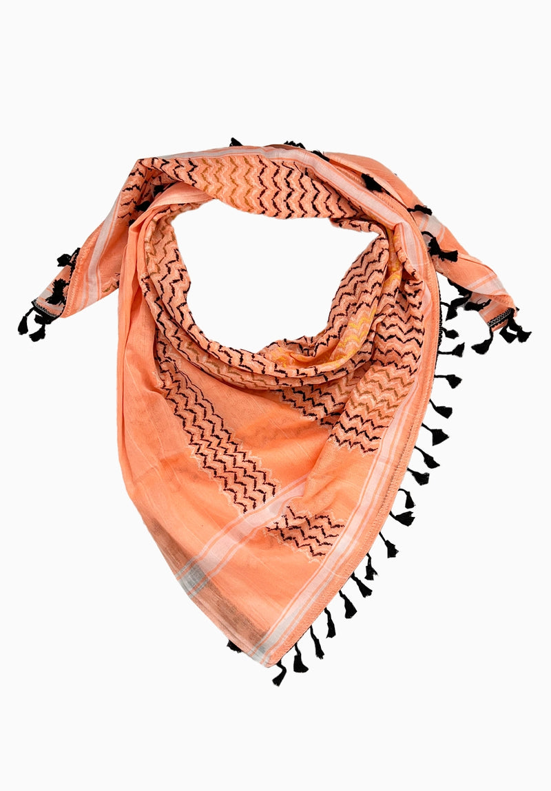 Palestinian Keffiyeh |  Orange Multi