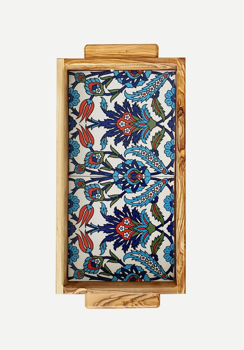 Small Floral Palestinian Ceramic Tray