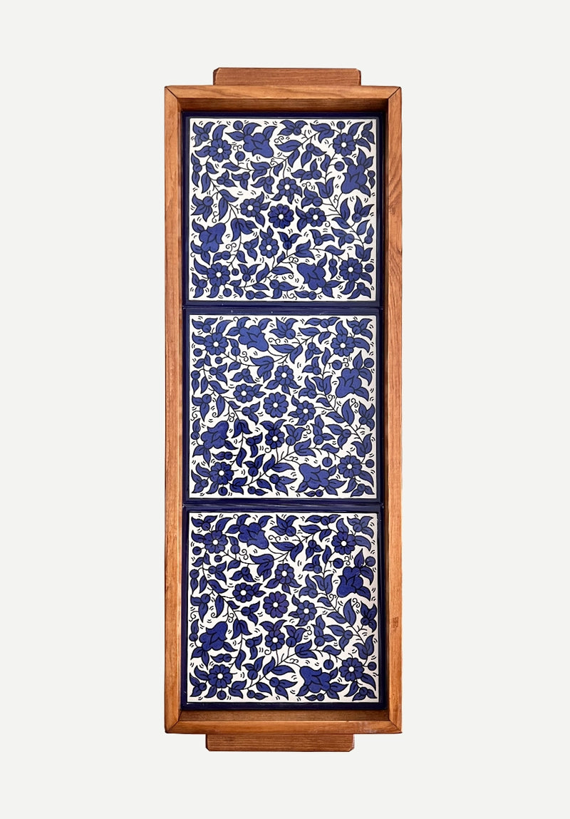 Medium Floral Palestinian Tray