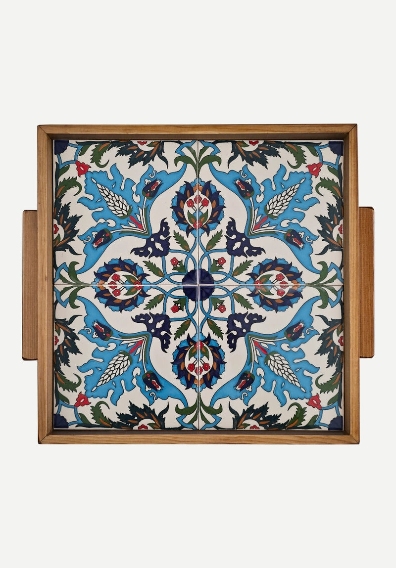Large Floral Palestinian Tray