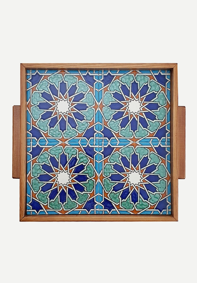 Large Geometric Palestinian Tray