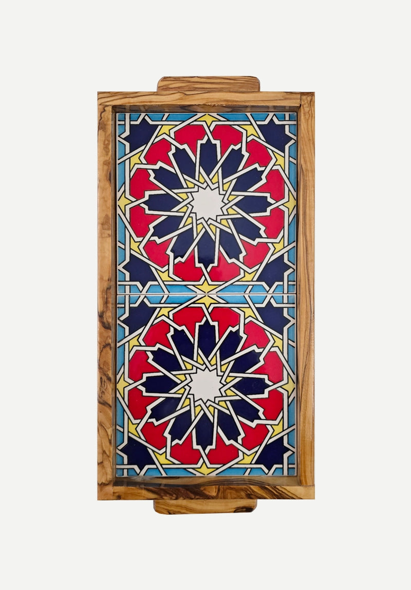Small Geometric Palestinian Ceramic Tray