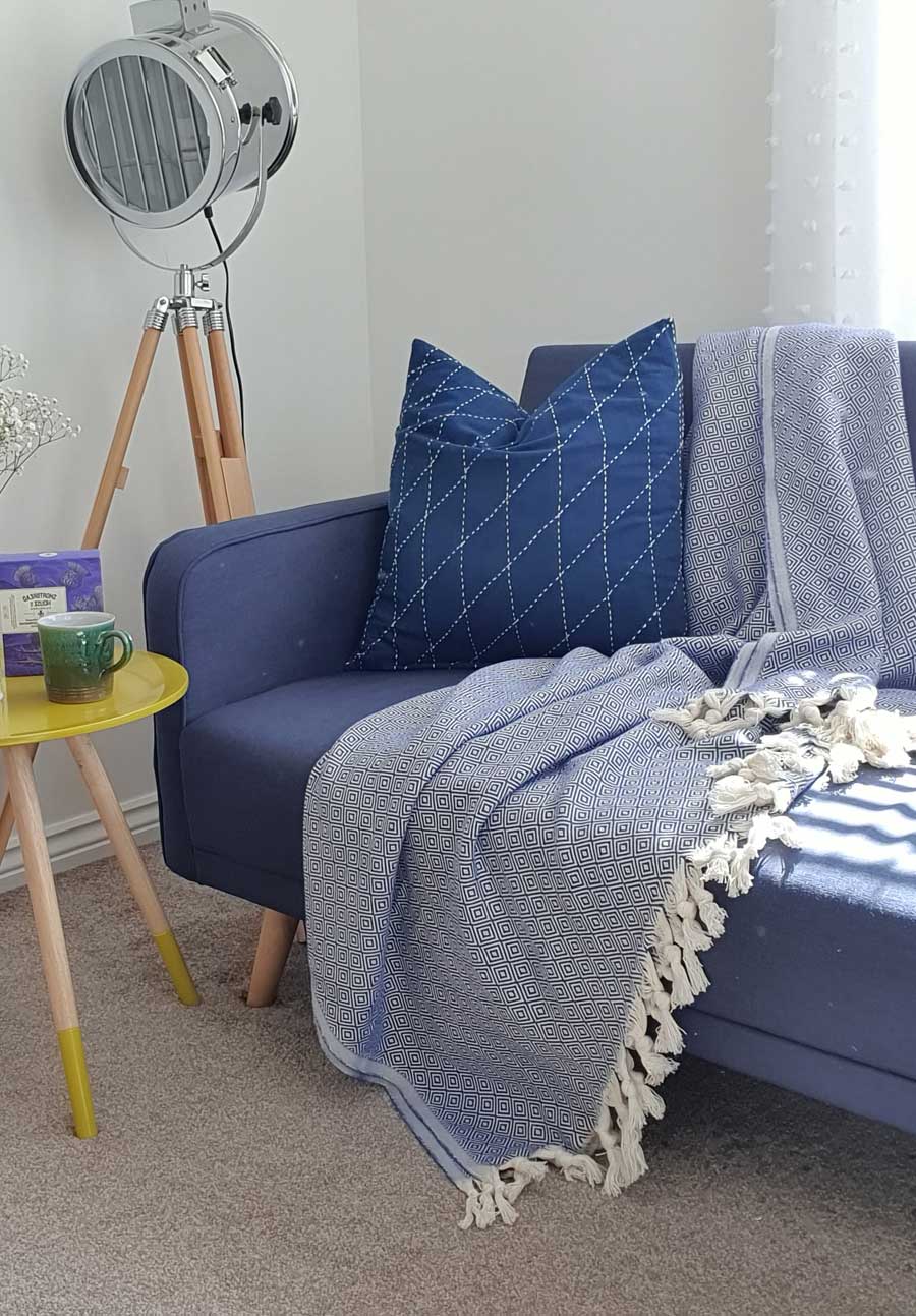 Turquoise throws for Throws for sofas and chairs SPINDLE